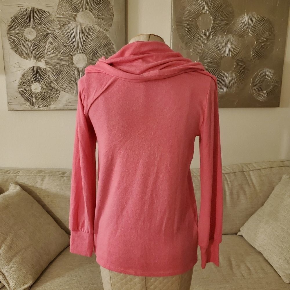 Gibson Cozy Fleece Convertible Neck Sweatshirt - Picture 7 of 9